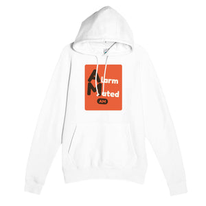 Alarm Muted — funny white unisex hoodie