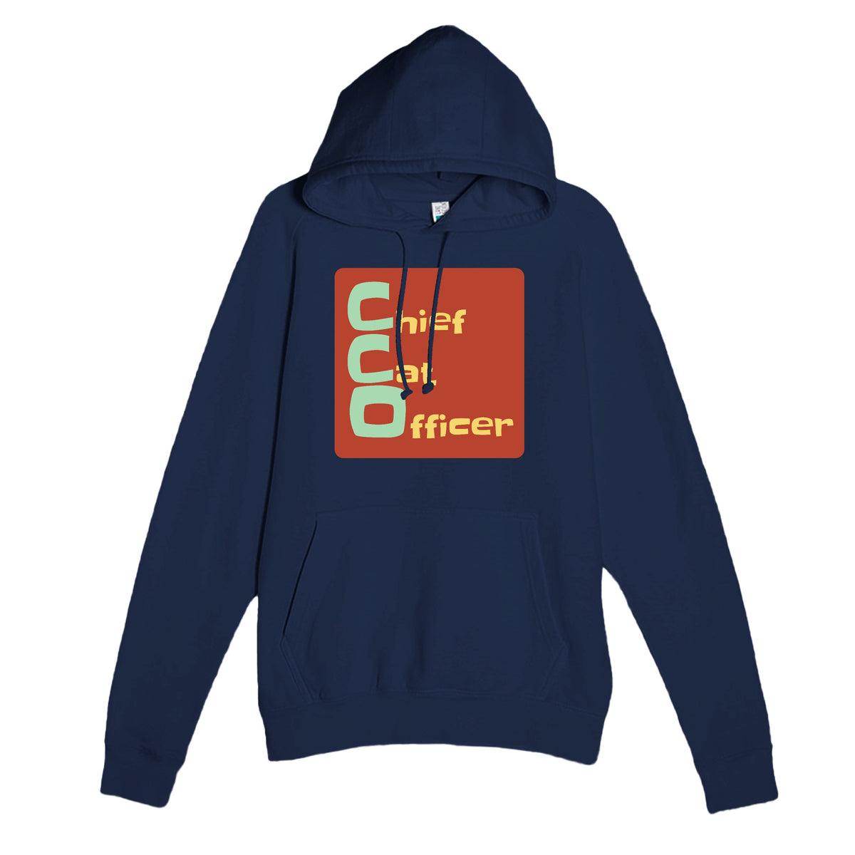 Chief Cat Officer — funny navy unisex hoodie