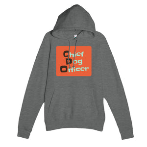 Chief Dog Officer — funny graphite heather unisex hoodie