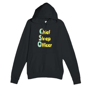 Chief Sleep Officer — funny black unisex hoodie