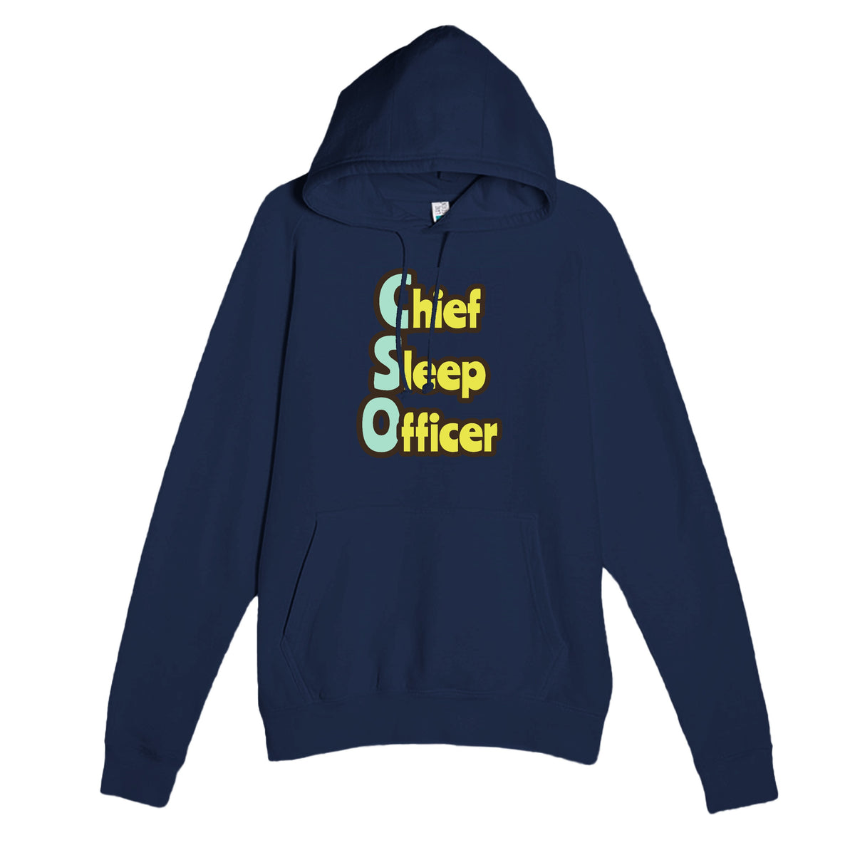 Chief Sleep Officer — funny navy unisex hoodie
