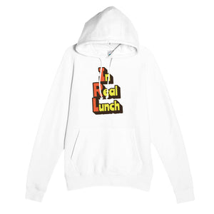 In Real Lunch — funny white unisex hoodie