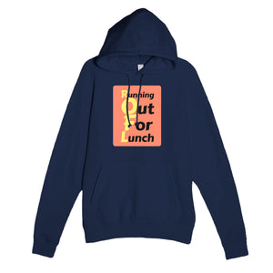 Running Out For Lunch — funny navy unisex hoodie