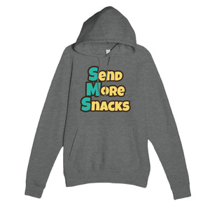 Send More Snacks — funny graphite heather unisex hoodie