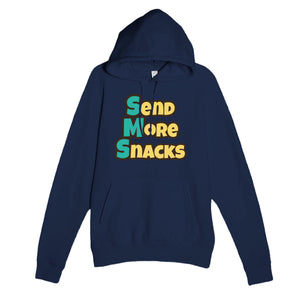 Send More Snacks — funny navy unisex hoodie