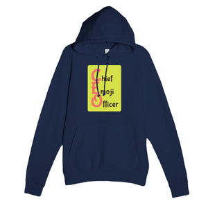 Chief Emoji Officer — funny navy unisex hoodie