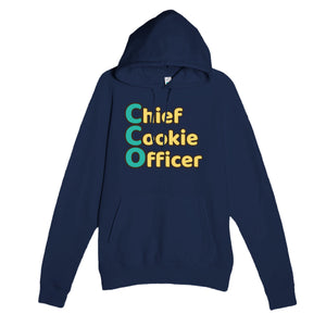 Chief Cookie Officer — funny navy unisex hoodie
