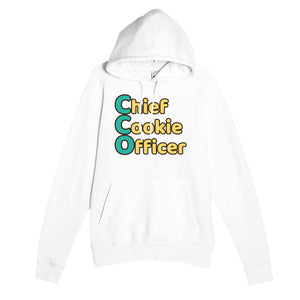 Chief Cookie Officer — funny white unisex hoodie