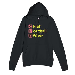 Chief Football Officer — funny black unisex hoodie