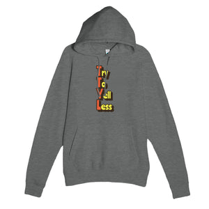 Try To Yell Less — funny graphite heather unisex hoodie