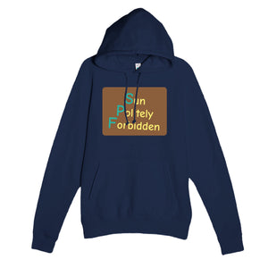 Sun Politely Forbidden — funny navy unisex hoodie
