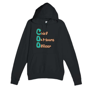 Chief Outdoors Officer — funny black unisex hoodie