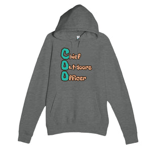 Chief Outdoors Officer — funny graphite heather unisex hoodie