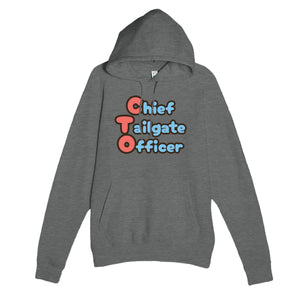 Chief Tailgate Officer — funny graphite heather unisex hoodie