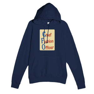 Chief Fashion Officer — funny navy unisex hoodie