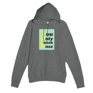 You Only Lunch Once — funny graphite heather unisex hoodie