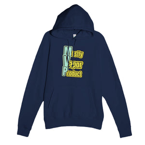 Mostly Vapor Product — funny navy unisex hoodie