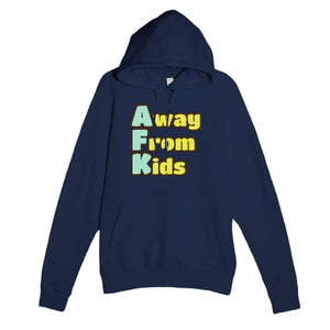 Away From Kids — funny navy unisex hoodie