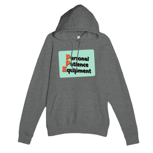 Personal Patience Equipment — funny graphite heather unisex hoodie