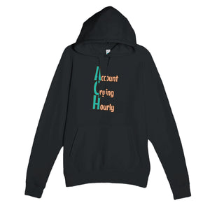 Account Crying Hourly — funny black unisex hoodie