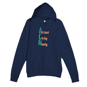 Account Crying Hourly — funny navy unisex hoodie