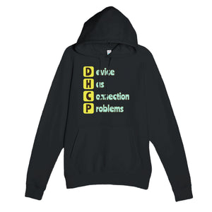 Device Has Connection Problems — funny black unisex hoodie