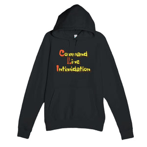 Command Line Intimidation — funny black unisex hoodie