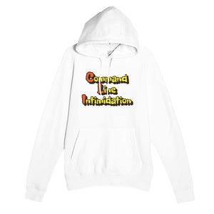 Command Line Intimidation — funny white unisex hoodie