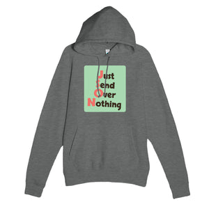 Just Send Over Nothing — funny graphite heather unisex hoodie