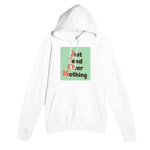 Just Send Over Nothing — funny white unisex hoodie