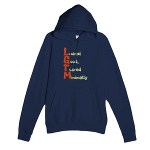 Looked Good, Tested Minimally — funny navy unisex hoodie