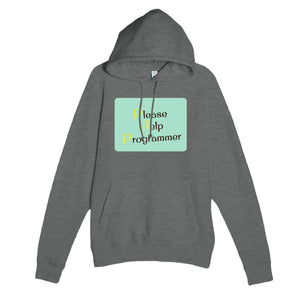 Please Help Programmer — funny graphite heather unisex hoodie