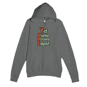 Yet Another Misleading Layout — funny graphite heather unisex hoodie