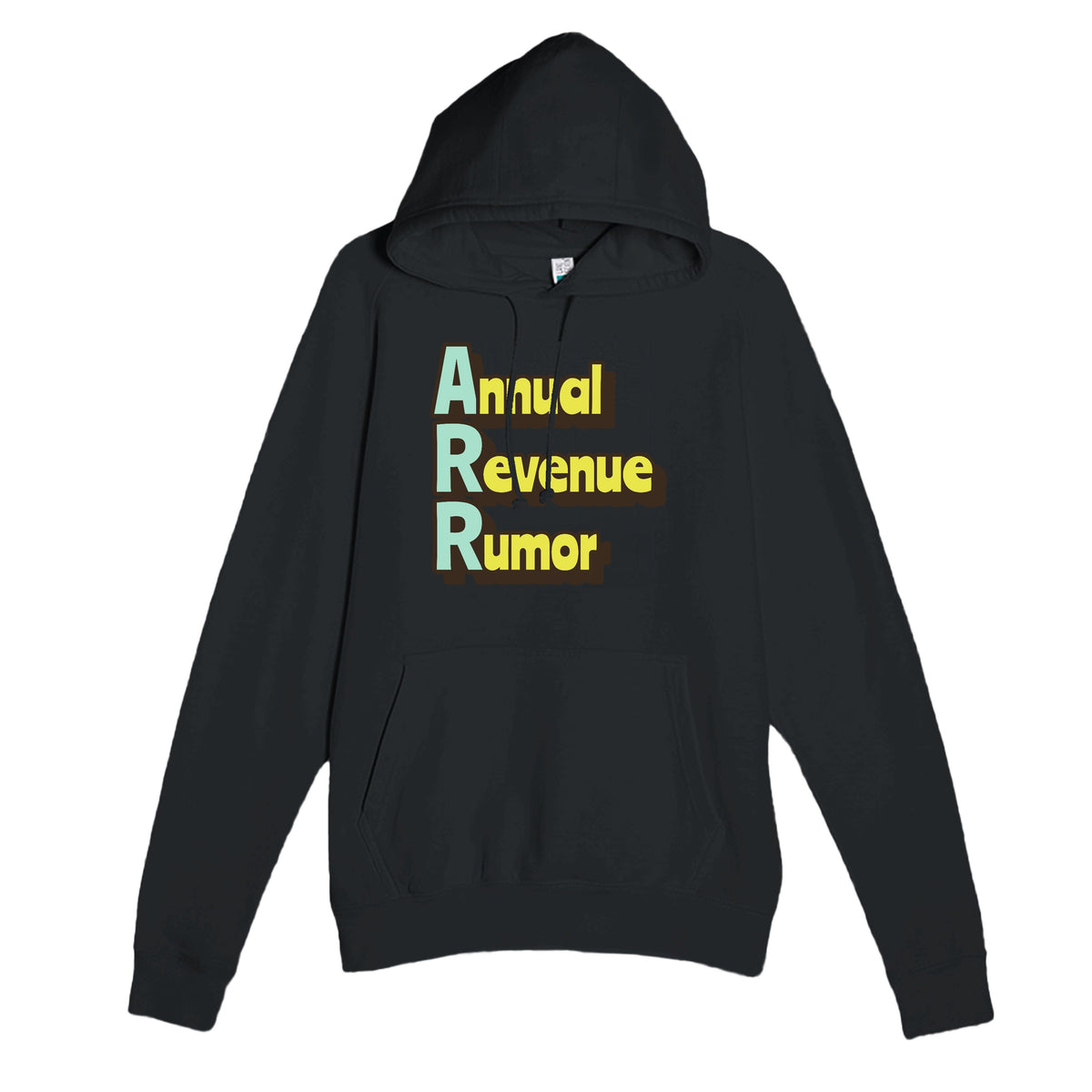 Annual Revenue Rumor — funny black unisex hoodie