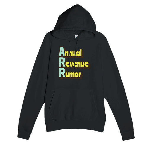 Annual Revenue Rumor — funny black unisex hoodie