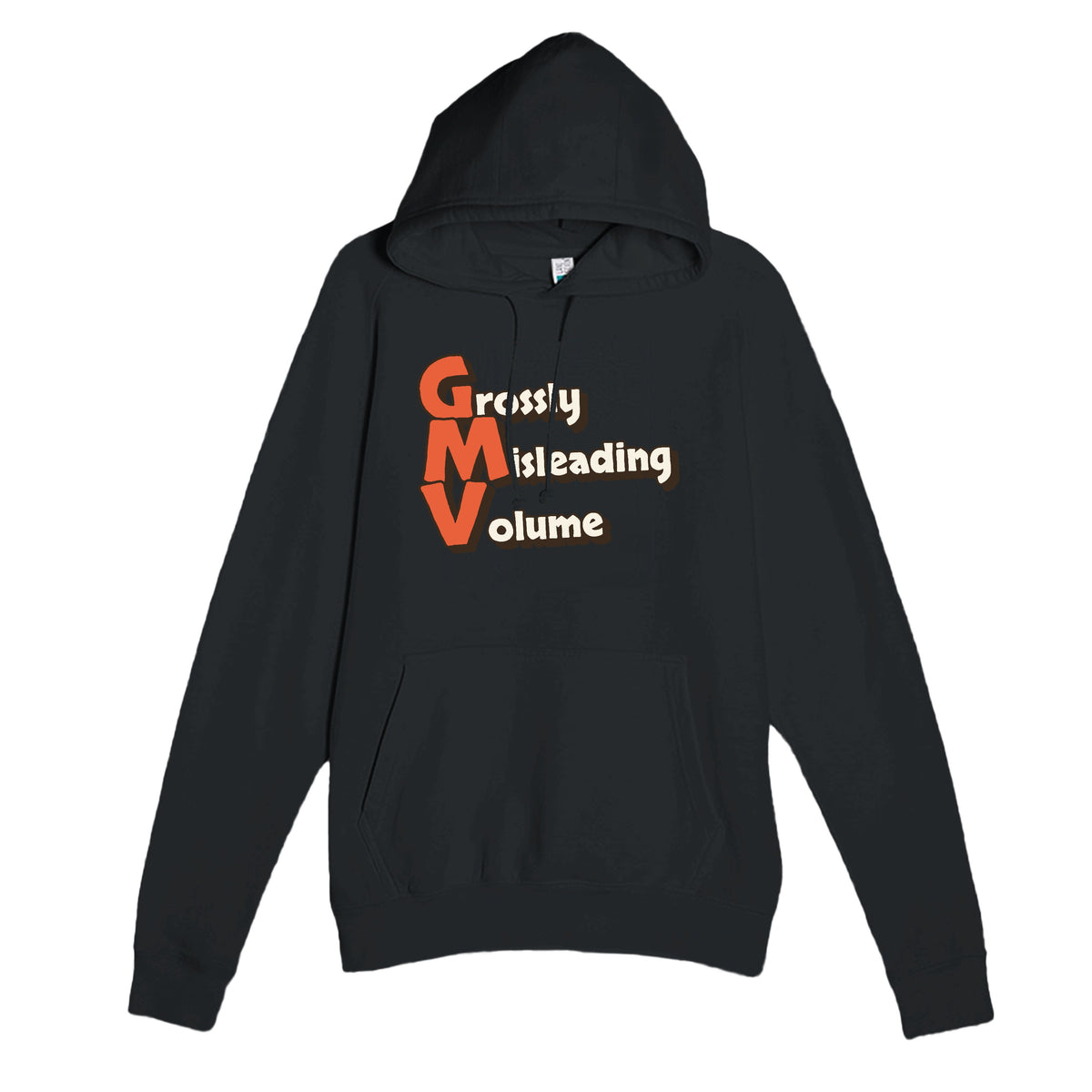 Grossly Misleading Volume — funny black unisex hoodie