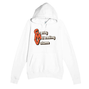 Grossly Misleading Volume — funny white unisex hoodie