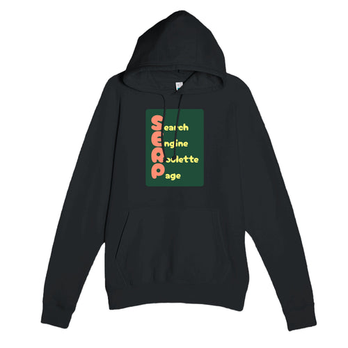 Search Engine Roulette Page — funny black unisex hoodie