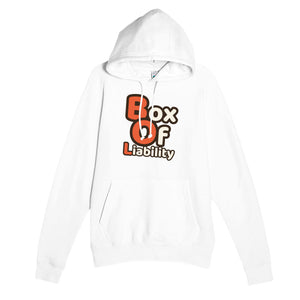 Box Of Liability — funny white unisex hoodie