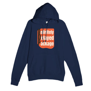 Definitely Delayed Package — funny navy unisex hoodie