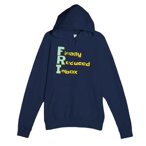 Finally Reduced Inbox — funny navy unisex hoodie