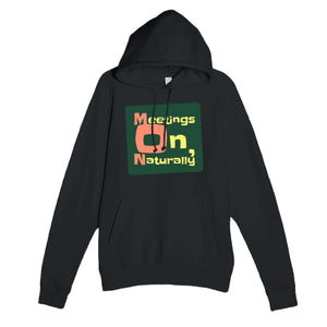 Meetings On, Naturally — funny black unisex hoodie