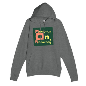 Meetings On, Naturally — funny graphite heather unisex hoodie