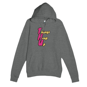 Things Heap Up — funny graphite heather unisex hoodie
