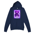 Violet: The Protector heart for veteran hypervigilance awareness — navy unisex hoodie