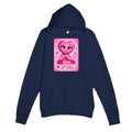 Rose: The Anchor heart for veteran calm and balance awareness — navy unisex hoodie