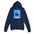Sky: The Quiet Observer heart for veteran low motivation and withdrawal awareness — navy unisex hoodie