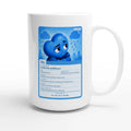 Sky: The Quiet Observer heart card for veteran low motivation and withdrawal awareness — 15oz white coffee mug