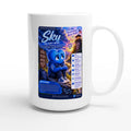 Sky: The Quiet Heart story poster for veteran low motivation and withdrawal awareness — 15oz white coffee mug