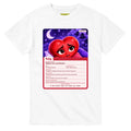 Ruby: The Night Dreamer heart card for veteran nighttime fear and exhaustion awareness — white unisex t-shirt